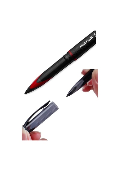 Mavi Siyah Kırmızı Pilot Kalem 3 Adet Uniball Air Mikro 0.5 Mm Roller Pilot Kalem Uba-188-m Roller Uçlu Likit Mürekkep Mavi