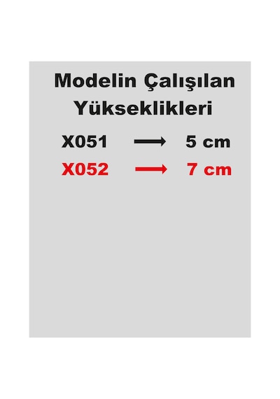 Stencil Harf Boyama Şablonu X052 Harf Yüksekliği 7 Cm