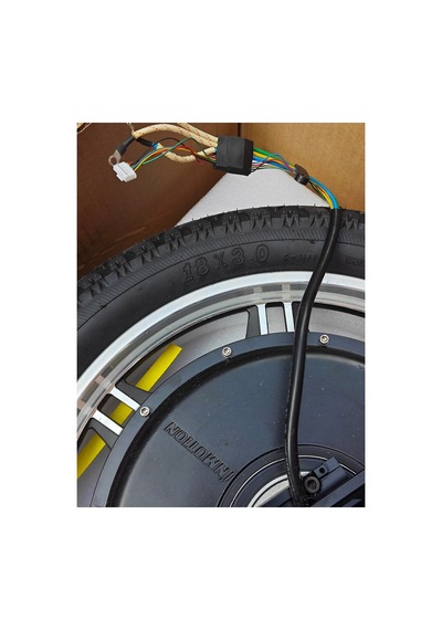 İnmotion 72 Volt 18 İnç Jantlı Hub Motor 18x3.0 Lastik Tek Teker İçin Füme