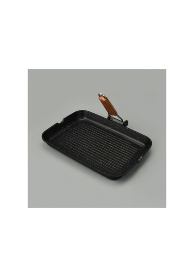 Döküm Grill Tava, 34x24 Cm, Gri Diğer