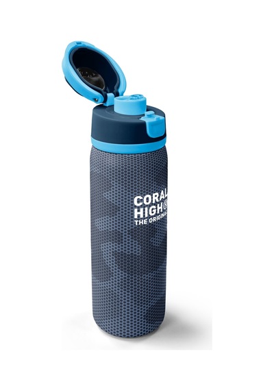 Coral High Lacivert Desenli Pipetli Ve Direkt İçim Çelik Termos 800 Ml 38580 Lacivert - Gri