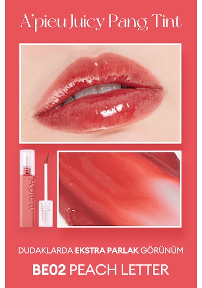 A'pıeu Juicy Pang Tint Be02 Peach Letter 02