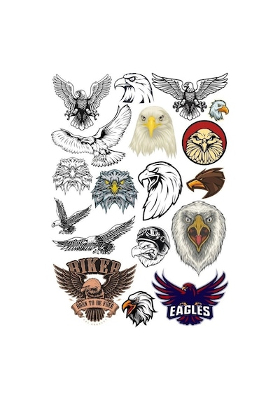 Kartal Sticker Set 5 20 Parça Telefon, Tablet, Defter, Laptop Sticker