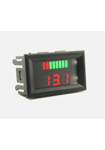 Akü Pil Kapasite Göstergesi Voltmetreli 70V-12V/24V/36V/48V/60V Pillerle Uyumlu  Kurşun Asit Batarya