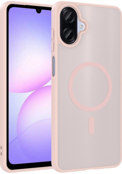 Mobilefix Samsung Uyumlu Galaxy A07 Kılıf M-safe Şarj Özellikli Zore Babet Kapak - Siyah