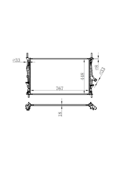 Gva 3132022 Motor Su Radyatörü Transıt Tuorneo Custom V362 V363 2.2tdcı 100ps 125ps 135ps 140ps 155ps 12 Bk218005cc-1789645 -