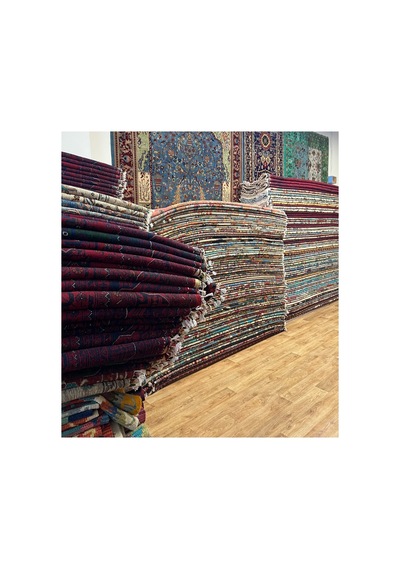 El Dokuma Afghan Halısı Turkuaz