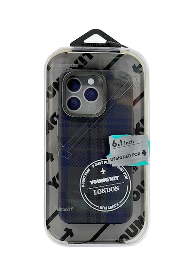 Youngkit Apple Uyumlu iPhone 15 Pro Max Gezhi Arka Koruma Kılıf - Kırmızı Kırmızı