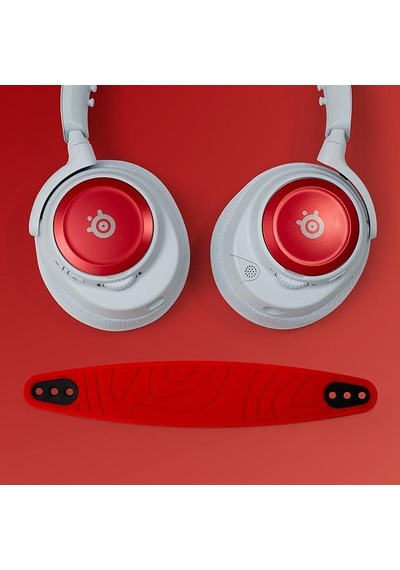 Steelseries Booster Pack - Nova 7 Ve Nova Pro Serisi Uyumlu Kafa Bandı Ve Kulaklık Kapakçığı - Cherry Red