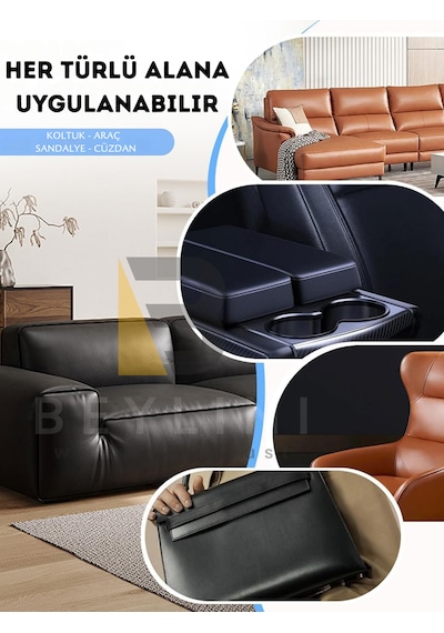 Kendinden Yapışkanlı Deri Döşeme Tamir Düzenleme Bantı 50x120 Cm Kahverengi