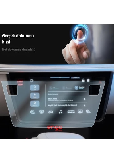 Togg T10f Kumanda 8 İnç İle Uyumlu Ekran Koruyucu 9h Parlak Nano Şeffaf Belirtilmemiş