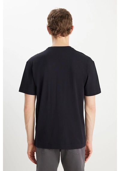 Relaxed Fit Small Logo T-shirt Black Renkli