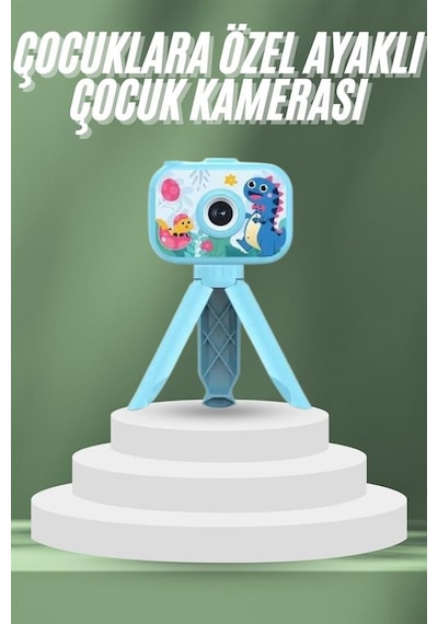 Çocuklara Özel Ayaklı Mini Fotoğraf Makinesi Dijital Lcd Ekran