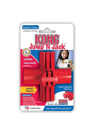 Kong Jump'n Jack Köpekler İçin Çok Amaçlı Isırma Oyuncağı L