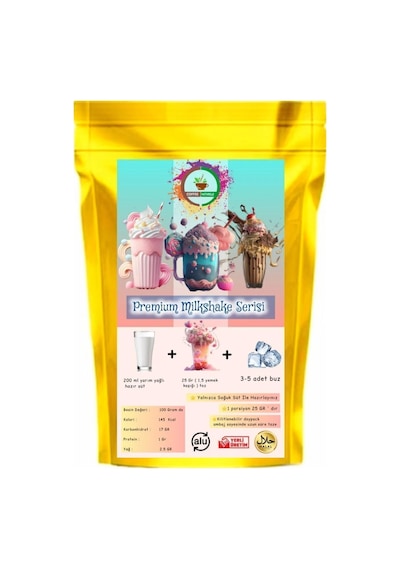 Çilek Aromalı Toz Milkshake & Smoothie & Frappe 1 KG