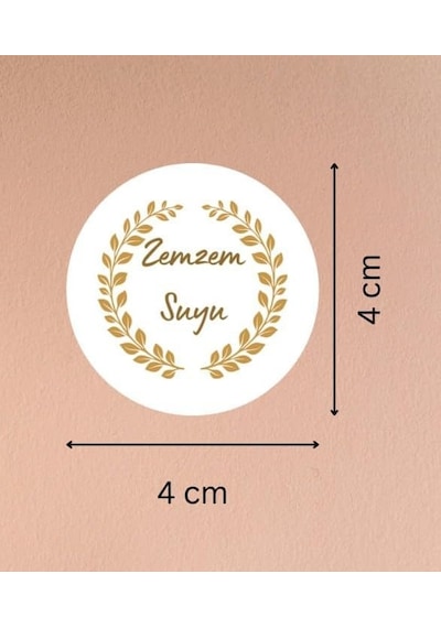 Casalinghi 40 Adet Zemzem Suyu Etiketi Seti - 4 Cm Yuvarlak Mat Çıkartma, Hac Mübarek Ve Umre Hediyelik Kabe Mekke Me Diğer Casalinghi 40 Adet Zemzem Suyu Etiketi Seti - 4 Cm Yuvarlak Mat Çıkartma, Hac Mübarek Ve Umre Hediyelik Kabe Mekke Me Diğer