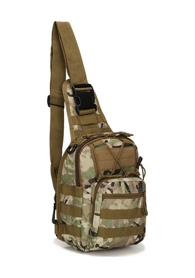 Single Sword Su Geçirmez Outdoor Taktik Tek Omuz Çapraz Çanta Multicam