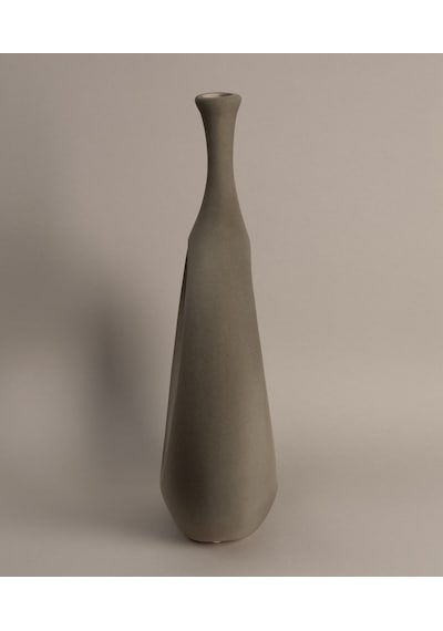 Koza Home Galante Özel Taş Doku Yeşil İskandinav Seramik Vazo 10x30x35cm 62 Standart