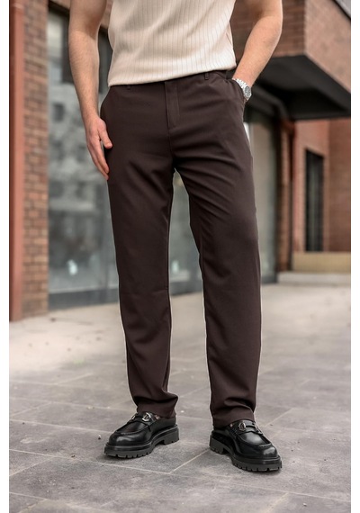 Madmext Kahverengi Basic Erkek Pantolon E6576