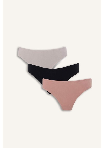 Defacto Ribana 3lü Slip Külot H0160ax26spbk81 Siyah-bk81