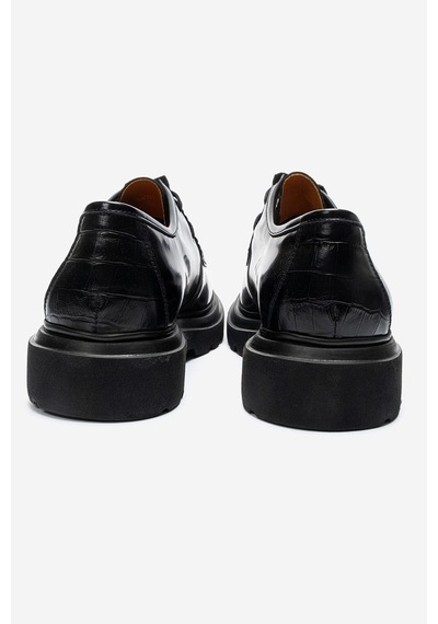 Dericlub Erkek Kalın Taban Klasik Loafer Gerçek Deri Fr 54081 Siyah Açma