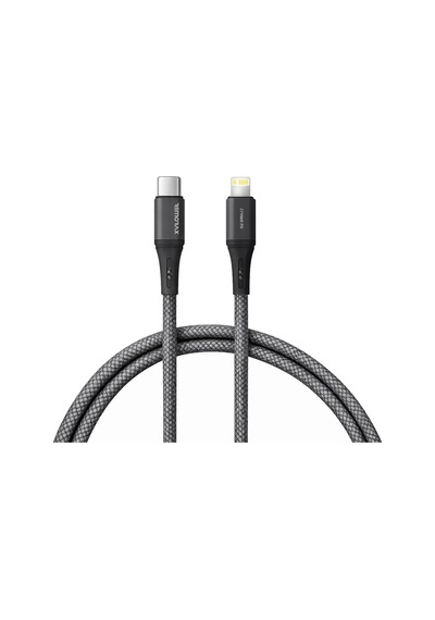 Type C-lightning Uyumlu Örgülü Kablo, 27watt Pd Hızlı Şarj, Remorax Wahoo 1ad X 1metre Füme Diğer