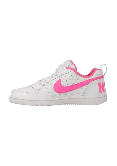 Nike Court Borough Low 2 Leather Gerçek Deri Bantlı Lastik İpli Beyaz Spor Ayakkabı Beyaz