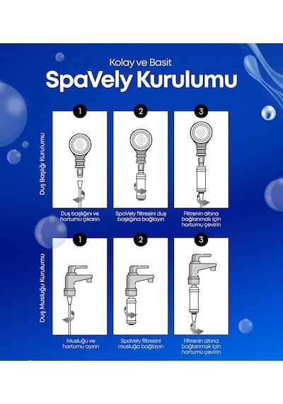 Spavely Duş Filtresi Gül Esanslı - Premium Aromaterapik Klor Ve Kireç Karşıtı, Kokulu, C Vitaminli 200 Ml Limon