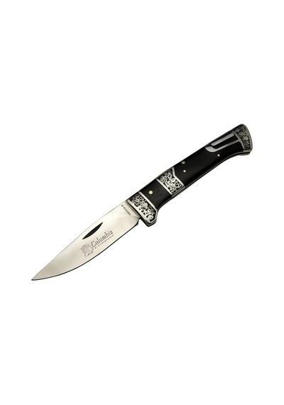 Mb3936b Siyah Av / Kamp Çakısı 20cm- Manuel, İşlemeli, Kemerlikli, Ahşap Sap Çok Renkli
