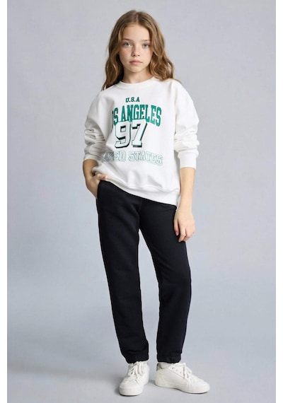 Defacto Kız Çocuk Jogger Eşofman Altı G0578a826spbk81 Siyah-bk81