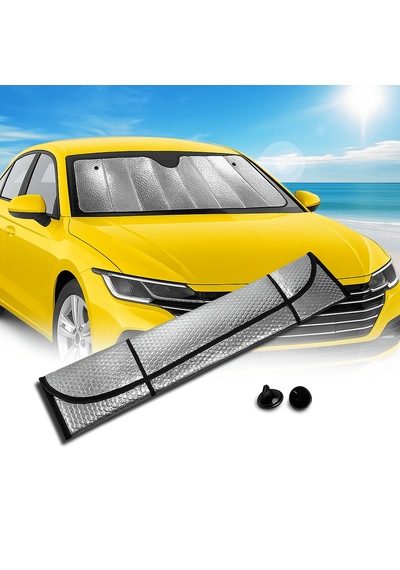Araç Ön Cam Güneş Koruma Isı Önleyici Katlanabilir Model Fiat Egea Honda Civic Ford Focus Dacia Duster Standart 95694203