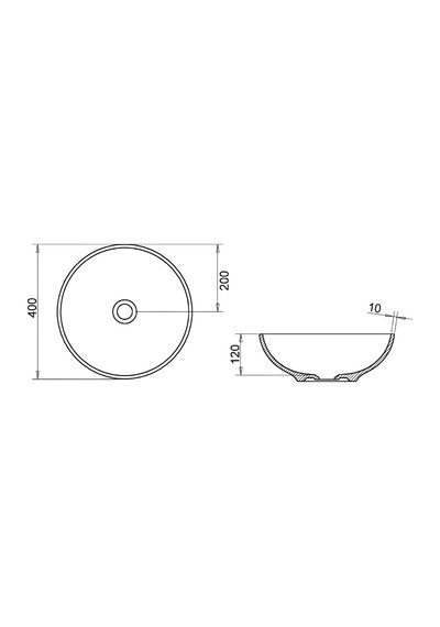 Turavit Toledo TLD0709 Çanak Lavabo 40 CM