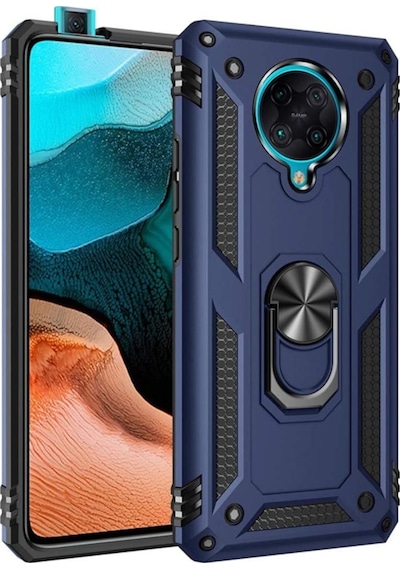 Xiaomi Poco F2 Pro Kılıf Tank Koruma Vega Standlı Yüzüklü Mıknatı  (510450990)