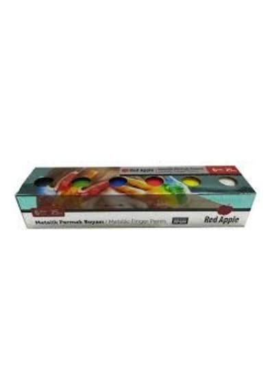 Red Apple 6 Renk Matelik Parmak Boyası