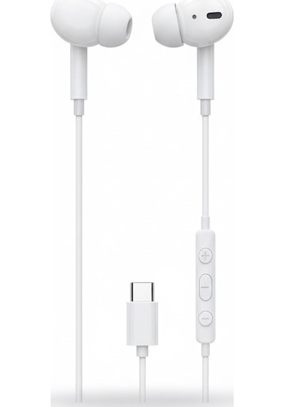 Lucatech Lh-307 Type-c Mikrofonlu Stereo Kulak İçi Kulaklık - Beyaz Lh-307