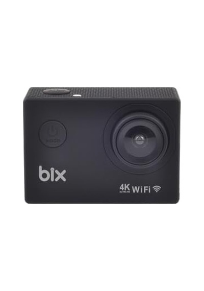 Bix Pulse 2 Wi-fi 4k 30fps Aksiyon Kamerası 20 Mp Web Kamera Modlu 30 Metre Su Geçirmez Kılıflı Bisiklet Motosiklet Vlog Kamerası Siyah Siyah