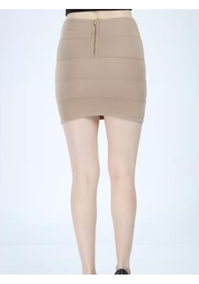 Meissa Fashion Mini Kalem Etek Krem