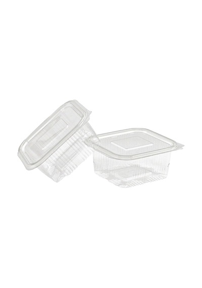 Plastik Kapaklı Kullan At Saklama Kabı Sızdırmaz Kap 250 Ml 100 Adet Şeffaf