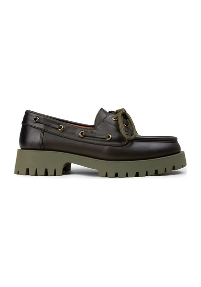 Deery Kadın Hakiki Deri Yeşil Marin Loafer - 02036zyslc02