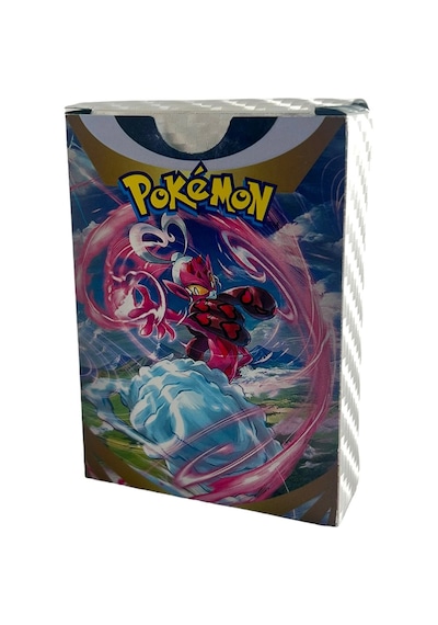Pokemon Oyun Kartları Kabartma Card Fosforlu Kart 55 Adet Gümüş