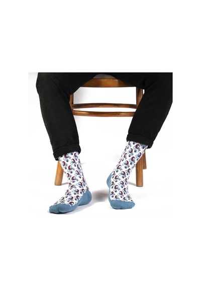 Ozzy Socks Bubble Desenli Çorap Füme