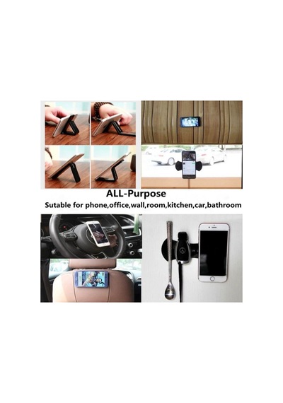 Flourish Lama Nano Kaydırmaz Güçlü Yapışkanlı Telefon Tutucu 2li Siyah - 879315069 Siyah