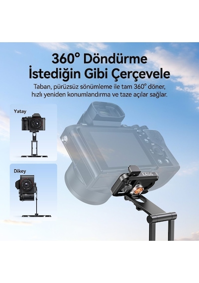 Ulanzi Co81 Çok Açılı Profesyonel Kamera Standı Ve Masaüstü Tripod - C104