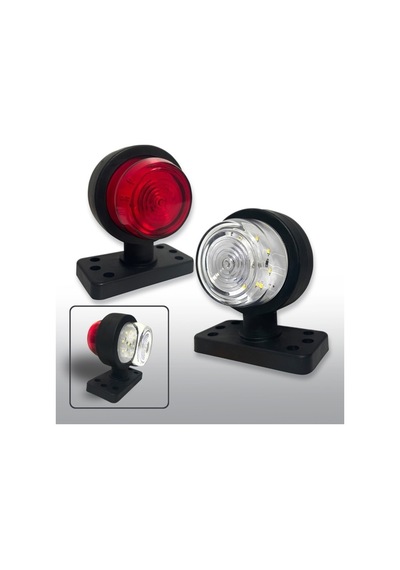Ahmet Otomotiv Takoz Lamba Kırmızı-beyaz 12v-24v