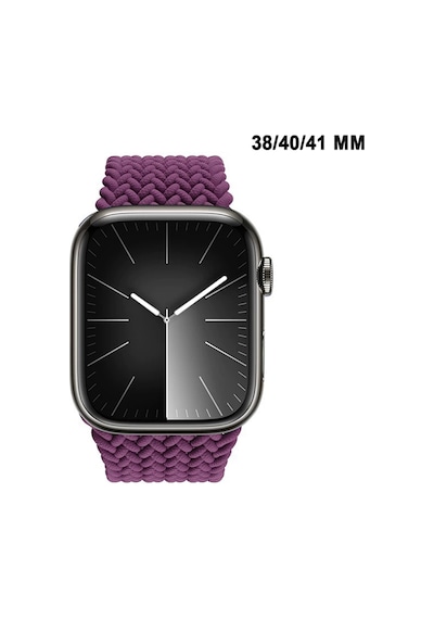 Apple Watch Uyumlu Watch 3 4 5 6 7 8 9 Seseri 38 40 41mm Solo Loop Kordon Kayış Silikon L Beden Mt86