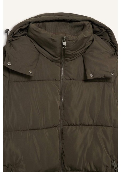 Defacto Su Geçirmez Regular Fit Kapüşonlu Parka F3557ax25wnkh402 Haki-kh402
