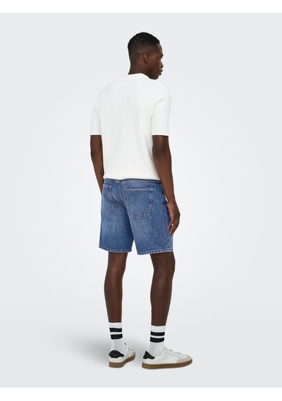 ONLY & SONS Onsedge Db 3223 Taı Dnm Shorts Erkek Mavi Şort - 22033223