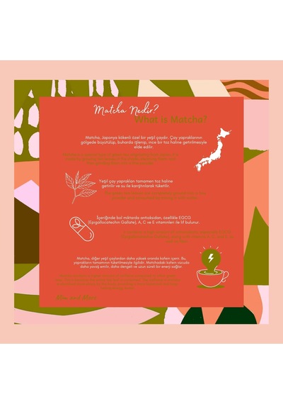 Mim and More Peach Matcha Şeftali Matcha 100 G