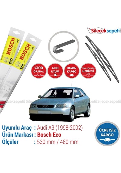 Audi A3 Silecek Takımı 1998-2002 Bosch Eco2