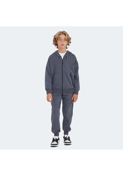 Slazenger LOCAL IN Unisex Çocuk Eşofman Takımı Koyu Gri